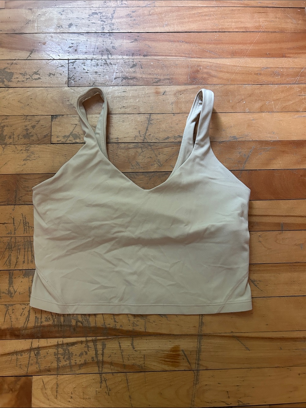 lululemon athletica Nude/Beige Crop Top